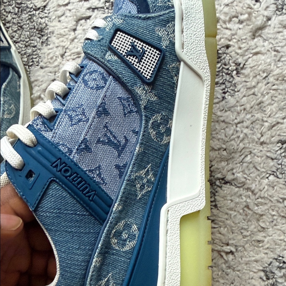 Louis Vuitton Denim Monogram Sneakers
